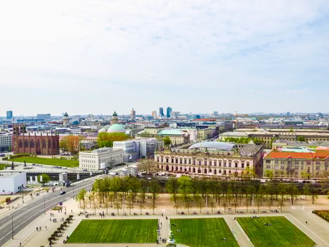 HDR Berlin aerial view photo