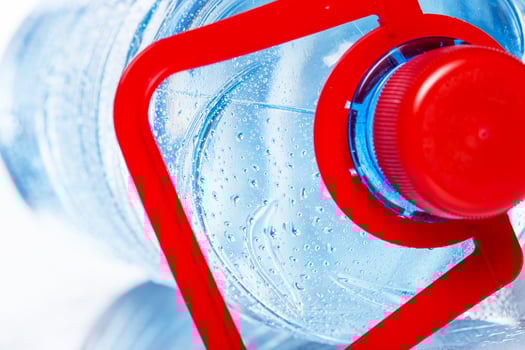 Bottle of cold water photo