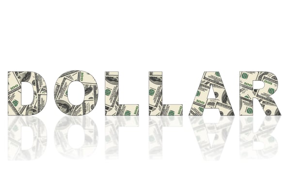 Word made of dollars photo