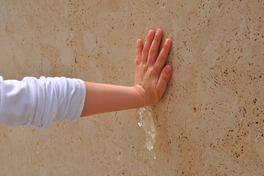 Hand in water photo