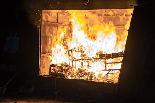 Burned gold, money, furniture, home, maid, car, others in Chinese funeral ceremony. photo