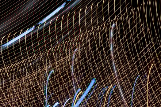 Abstract light line background.Light trails on dark background. photo