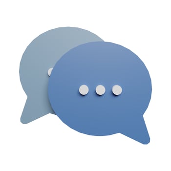 Speech buble comment 3d icon photo high quality