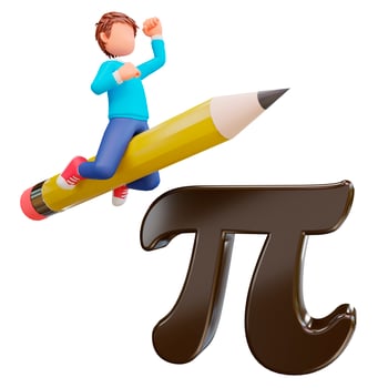 Pi day with cute boys photo