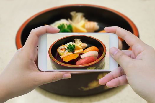Sushi Set background photo