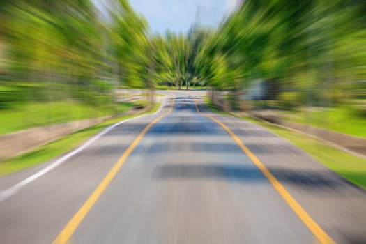 road with motion blur photo