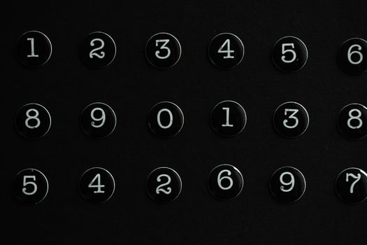 Background of numbers. from zero to nine. Numbers texture. Finance data concept. Matematic. Seamless pattern with numbers. financial crisis concept. Business success. photo