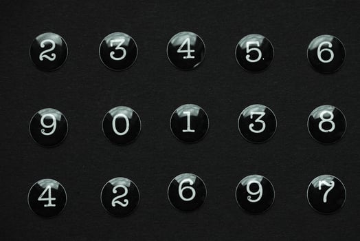 Background of numbers. from zero to nine. Numbers texture. Finance data concept. Matematic. Seamless pattern with numbers. financial crisis concept. Business success. photo