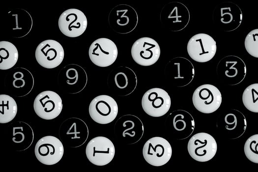 Background of numbers. from zero to nine. Numbers texture. Finance data concept. Matematic. Seamless pattern with numbers. financial crisis concept. Business success. photo