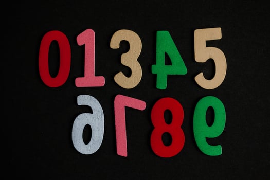 Background of numbers. from zero to nine. Numbers texture. Finance data concept. Matematic. Seamless pattern with numbers. financial crisis concept. Business success. photo