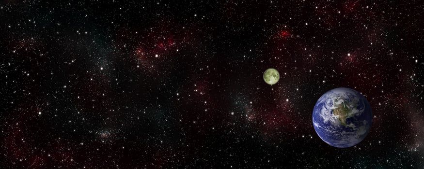 Galaxy stars in the universe outside Earth abstract graphic design wallpaper card. 3d photo