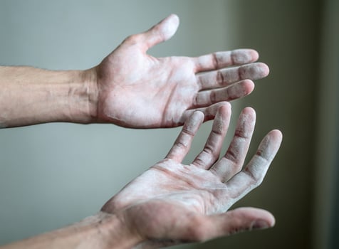 White male palms, Builder photo