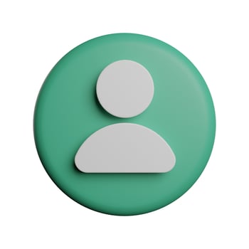 Contact sign 3d icon photo high quality