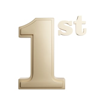 1st first win 3d icon photo high quality