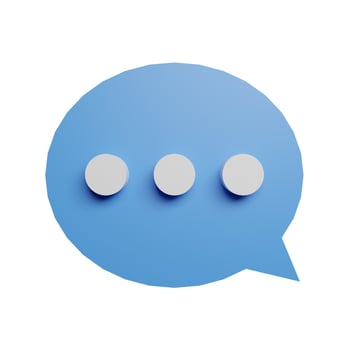Comment buble speech 3d icon photo high quality
