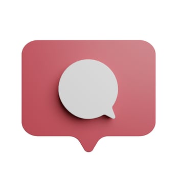 Comment buble speech 3d icon photo high quality