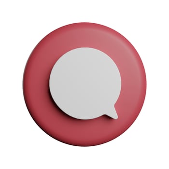 Comment buble speech 3d icon photo high quality