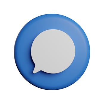 Comment buble speech 3d icon photo high quality