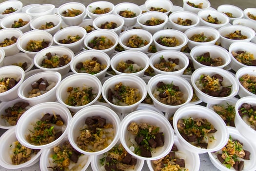 Many paste of rice flour photo