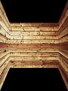 The brown barn wood wall. Wall texture background pattern. photo
