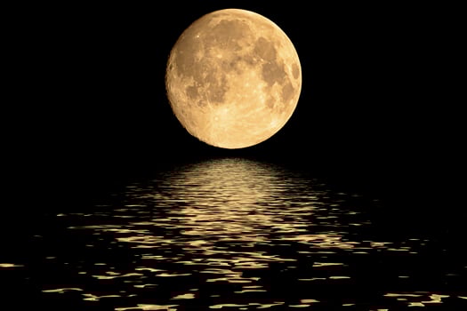 Planet Moon. Elements of the furnished by NASA. photo