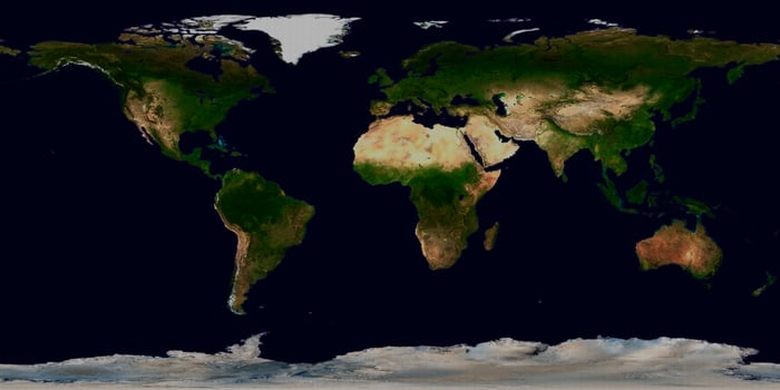 Abstract Polka dot World map photo