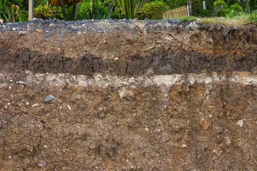Soil under the road photo