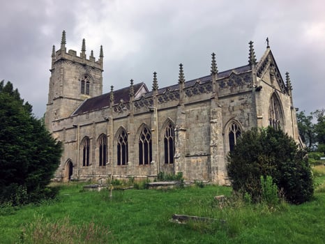 A view of Battlefield Church near Shrewsbury photo