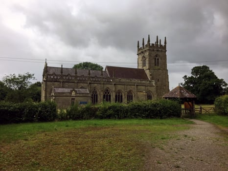 A view of Battlefield Church near Shrewsbury photo