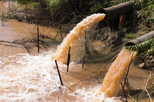 Drain into the canal. photo