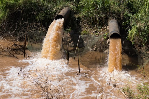 Drain into the canal. photo