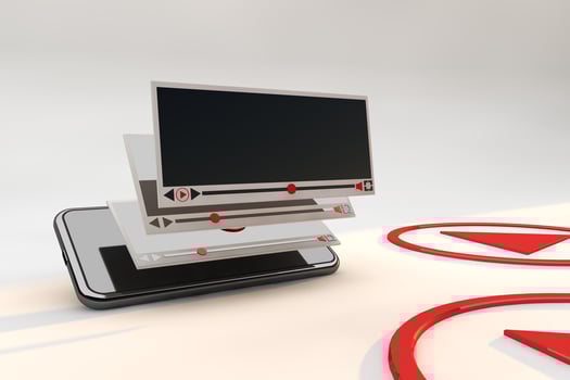 Media player isolated video render 3D photo