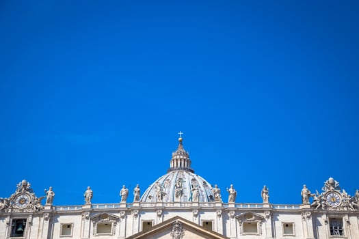 Saint Peter Basilica Dome in Vatican photo
