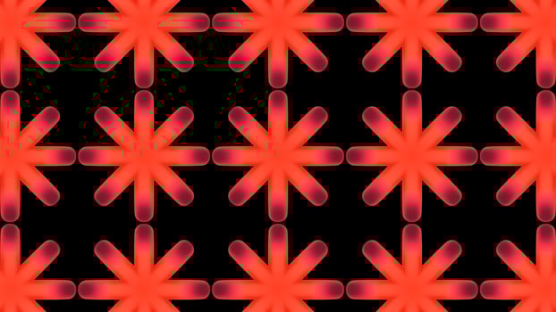 Digital Illustration Red Kaleidoscope Tiles Background photo