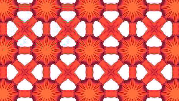 Digital Illustration Red Kaleidoscope Tiles Background photo