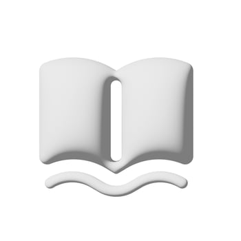 Book open icon 3d isolated on white background Paper art style photo