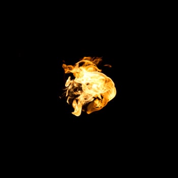 fire on black photo