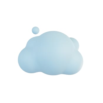 fluffy clouds in the sky. 3D illustration. photo