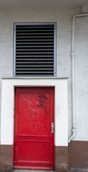 Door in a Black Wall photo