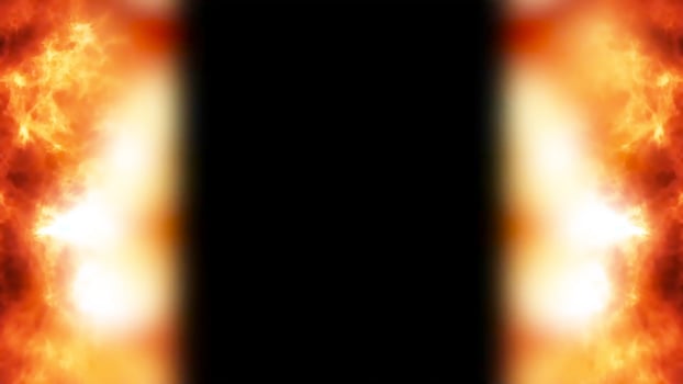 Abstract Fire Gate Digital Rendering photo