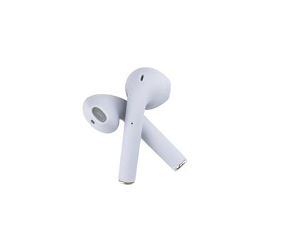 Wireless bluetooth headphones isolated on white background photo