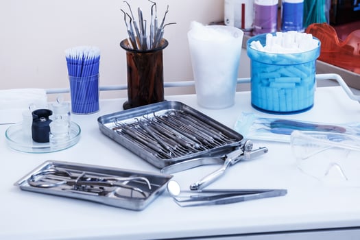 Dentist workplace in clinic photo