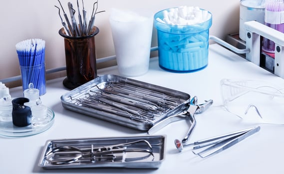 Dentist workplace in clinic photo