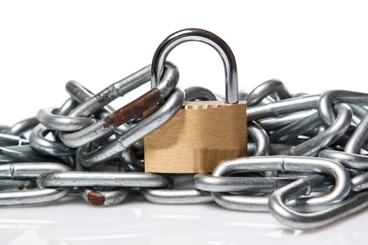 Padlock and chain photo