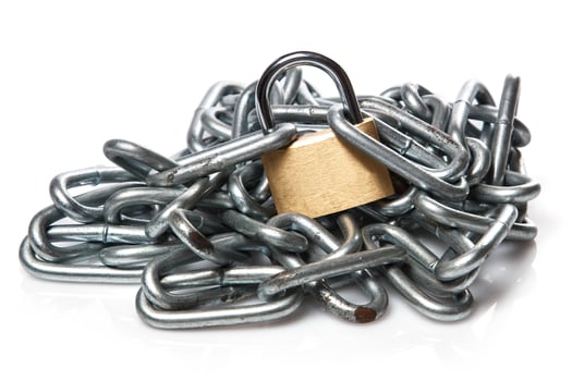 Padlock and chain photo
