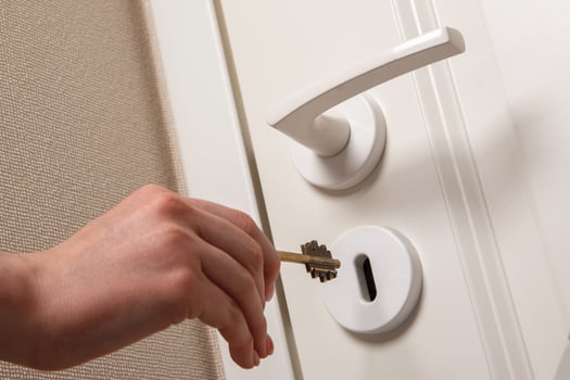 Hand with key photo
