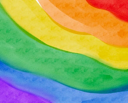 LGBT  Pride month watercolor texture concept.Rainbow  background photo