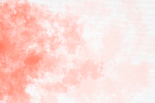 Red watercolor stains on white paper paint abstract texture background. photo
