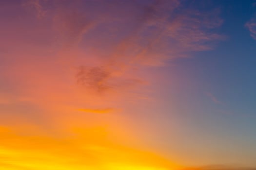Beautiful Sunset sunrise with clouds sky with dramatic light for background photo