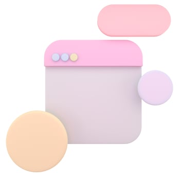 Blank social network post. Modern minimal design. 3d rendering. photo